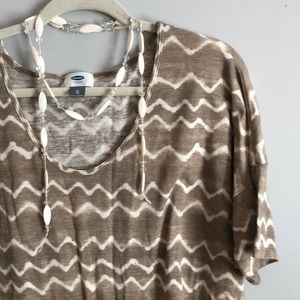 Old Navy Tunic XL Hi low Top Chevron